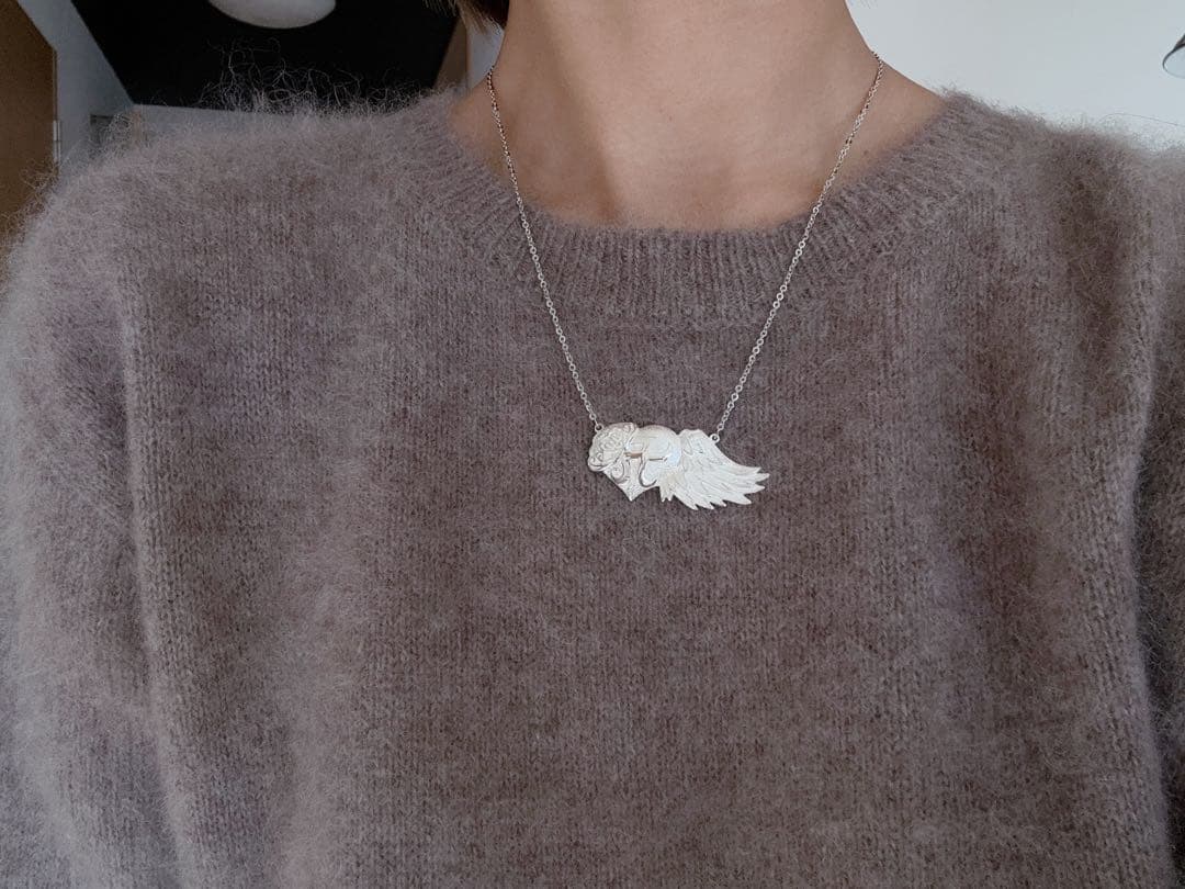 新品★シルバー925浜崎あゆみ10周年ロゴネックレス