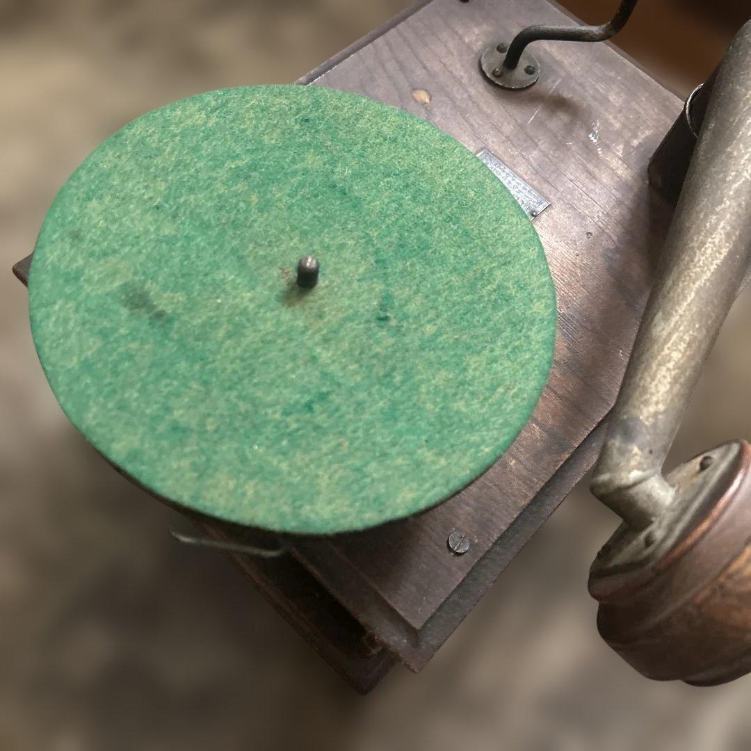 アンティーク 蓄音機 クトウ蓄音機　卓上型　くとう蓄音機　蓄音器　骨董