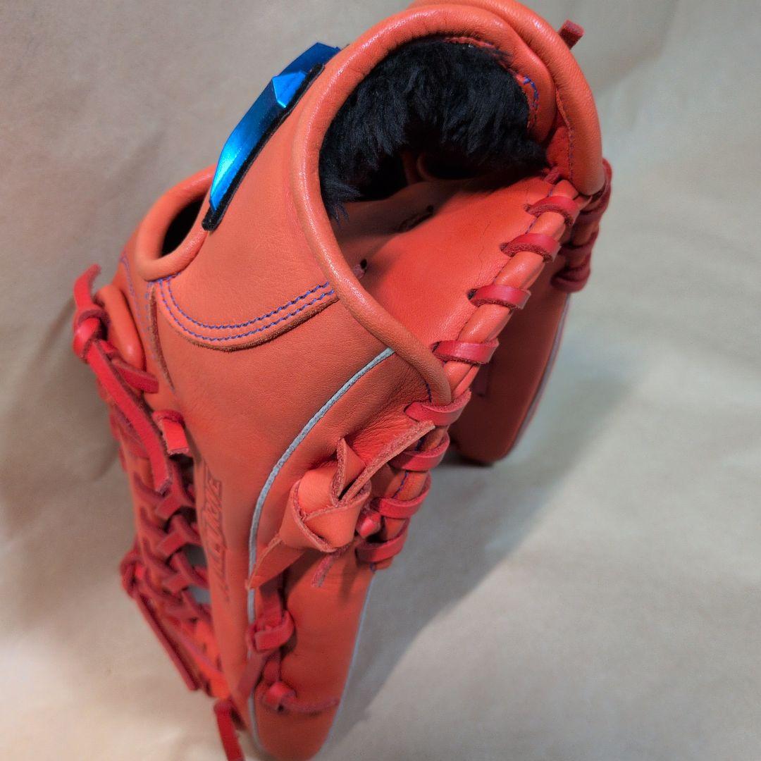Mizuno:左投げ:軟式グローブ:スプレンディッドオレンジ:サイズ14:外野手