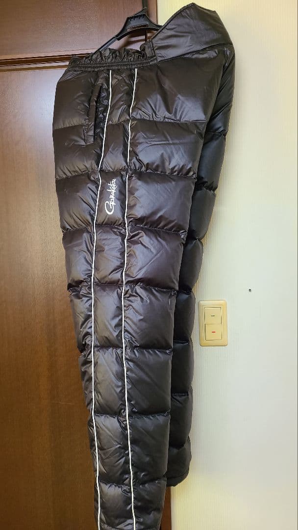 Gamakatsu ブラック ダウンジャケット・パンツセット