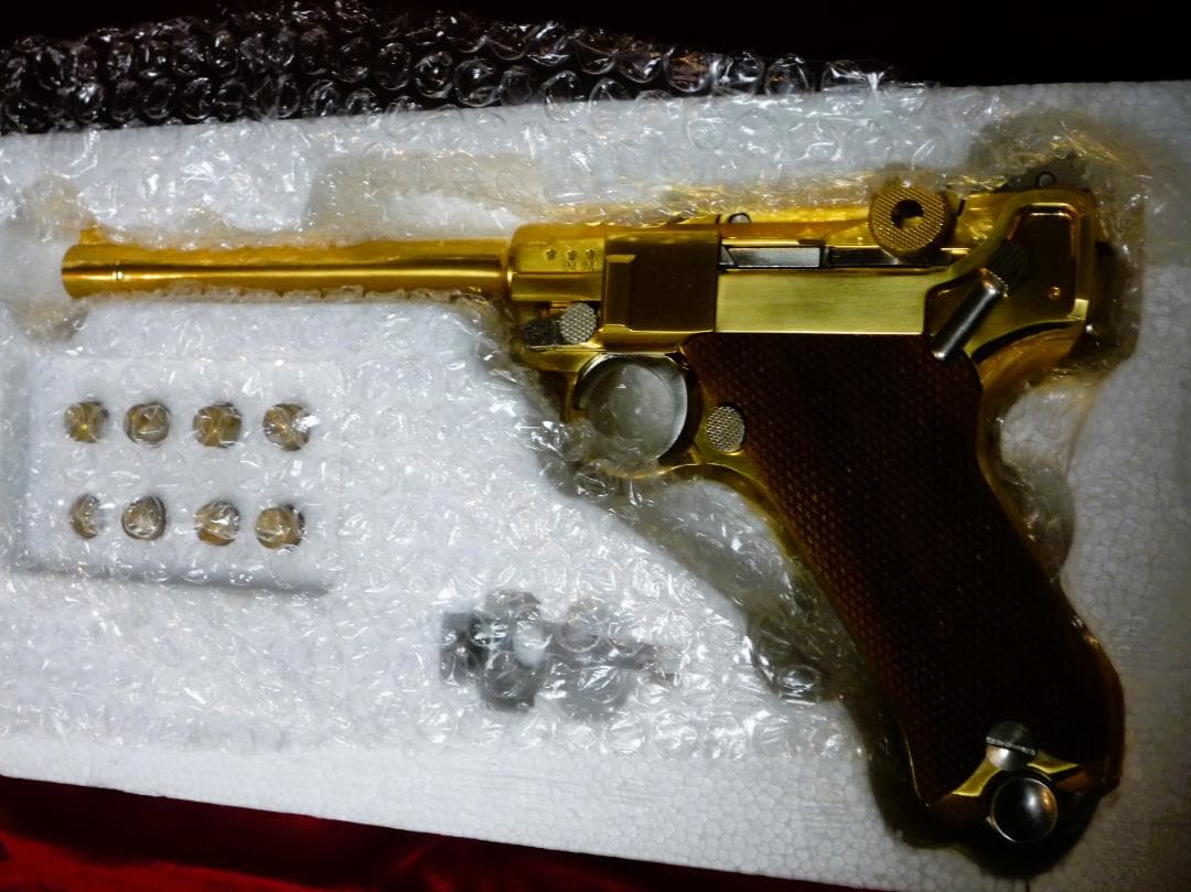 マルシン ルガー P08 MARINE Luger 木製グリップ金属モデルガン