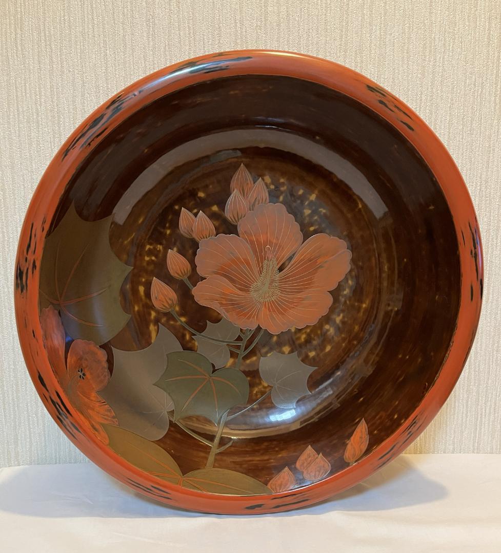 飾りこね鉢　漆器　大鉢