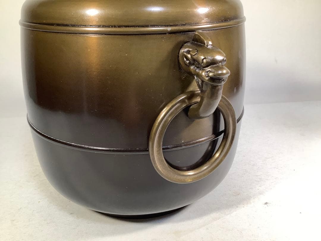 青銅製　皆具　茶道具　送料無料