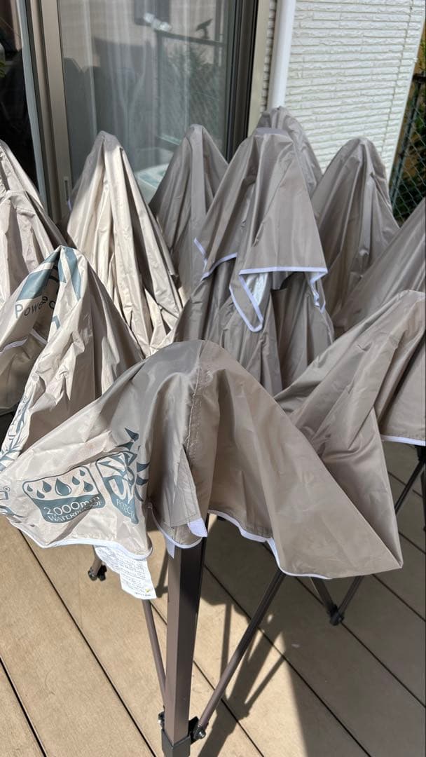 FIELDOOR 2.5ｍ×2.5mワンタッチタープテントスチール サイドシート