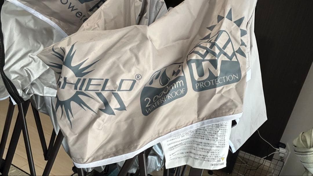 FIELDOOR 2.5ｍ×2.5mワンタッチタープテントスチール サイドシート