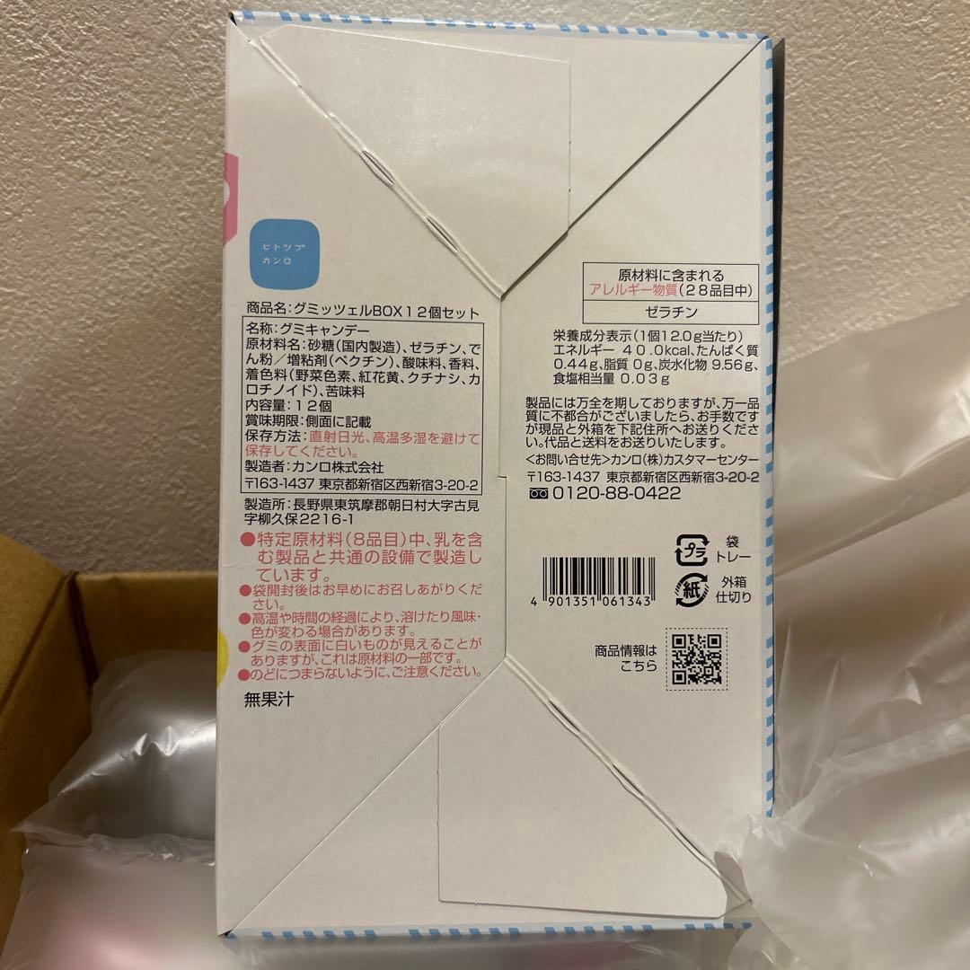 即日発送　グミッツェル BOX 12個セット　5箱　ヒトツブカンロ