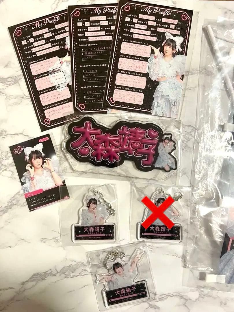 大森靖子 ミニのぼり アクスタ プロフ帳 ブロマイド 9点セット