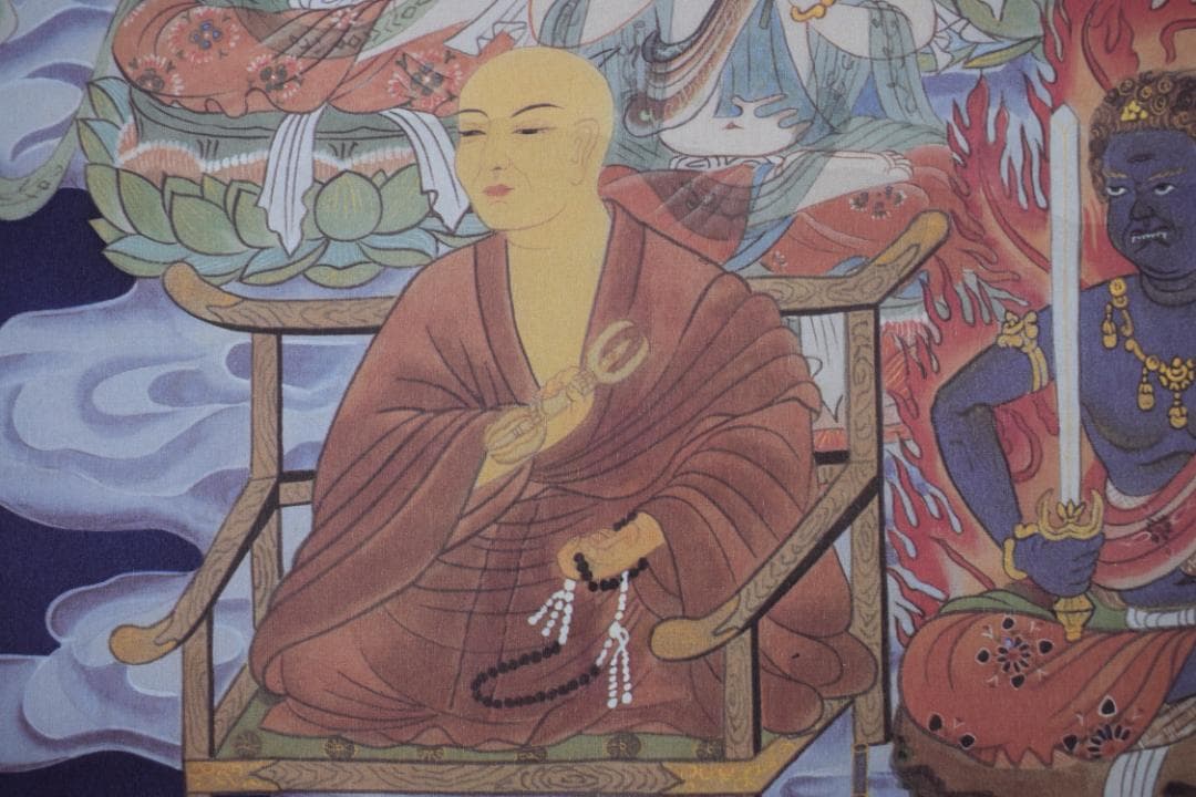 【複製】名称不詳/十三佛図/弘法大師/弘法十三佛図/工芸品/掛軸☆宝船☆Z-96