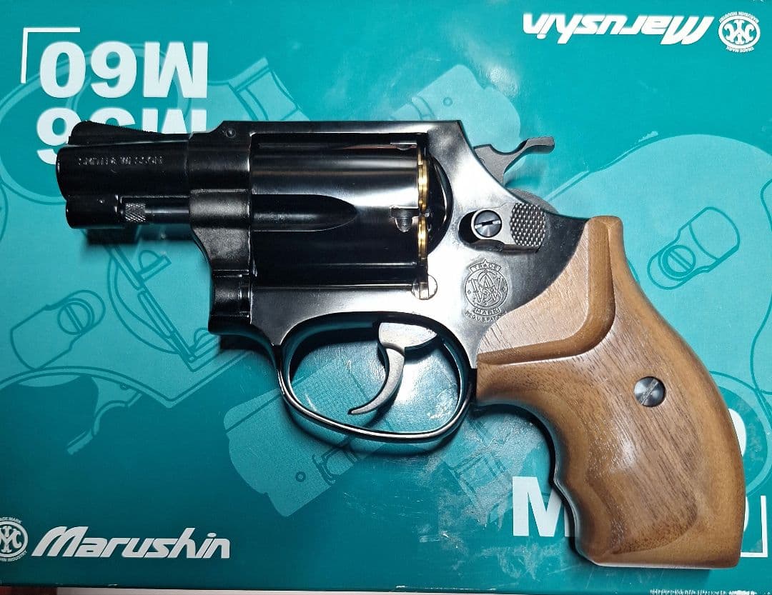 マルシン M36 2インチ Jフレーム ディープブラック 木製グリップ