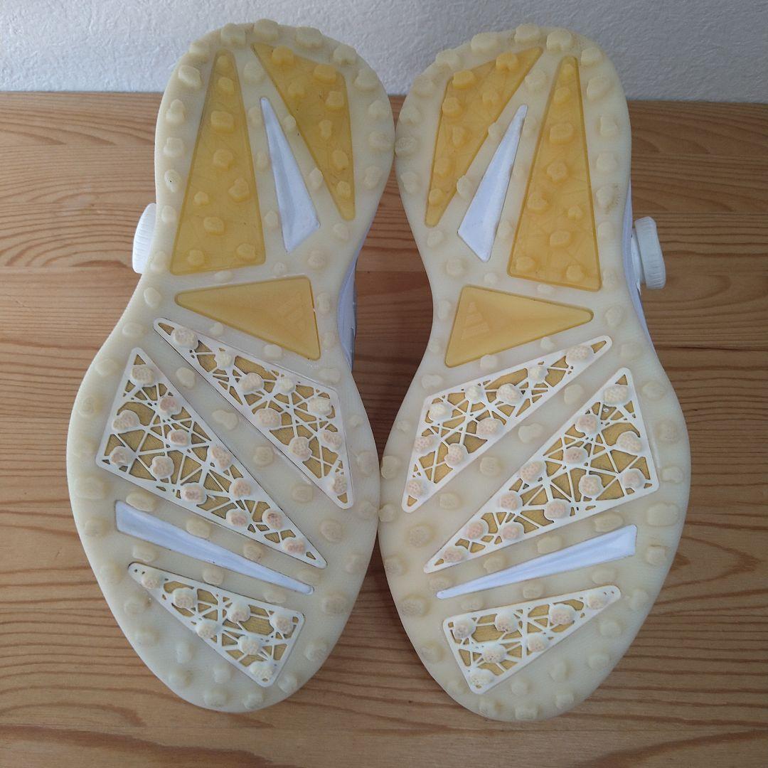 現行モデルadidas ゴルフシューズ ソーラーモーションボア 22.5cm 白