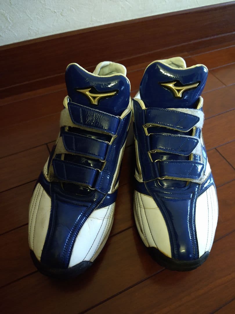 Mizunopro トレーニングシューズ ホワイト/ブルー 28センチ