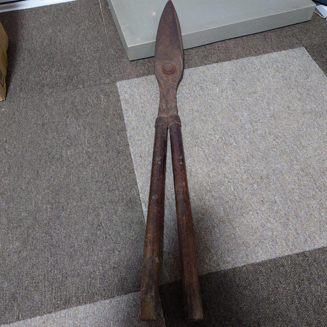 両手剪定鋏　アンティーク　レトロ