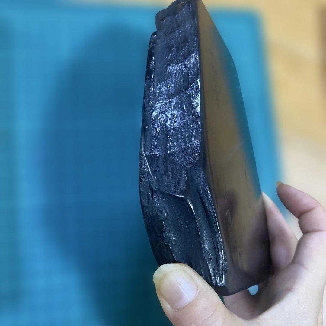 甲州銘石　高級　雨畑御硯 経年保管品　　ほぼ未使用　硯石