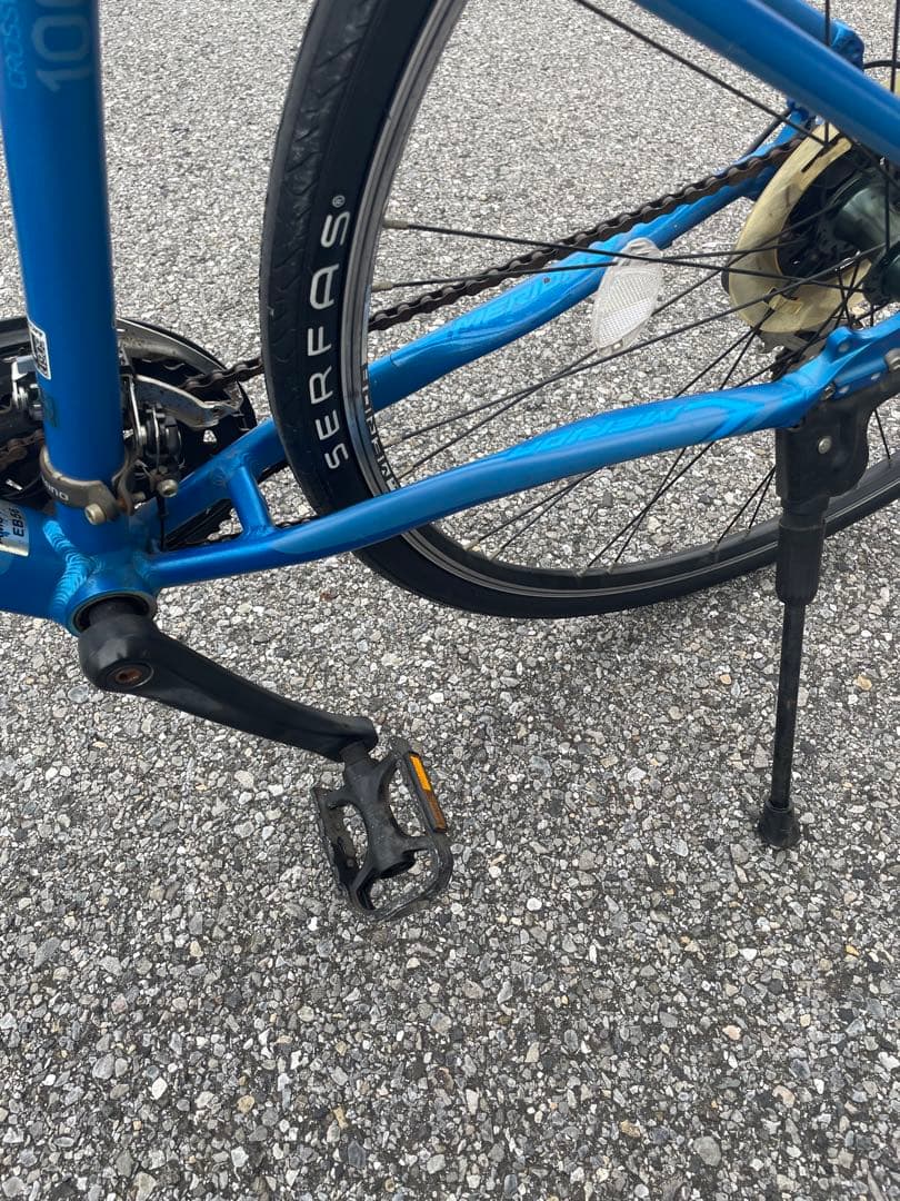 【千葉】整備済メリダクロスCROSSWAY100Rブルー新品タイヤ！引き取り歓迎