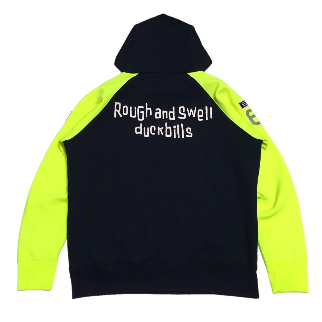 ラフアンドスウェル　両面プリントパーカー　ダンボールニット　サイズＬ