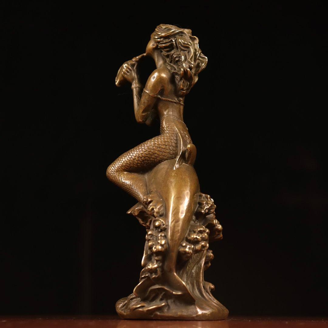 銅製 マーメイドリビング 書斎 装飾品 工芸品 置物