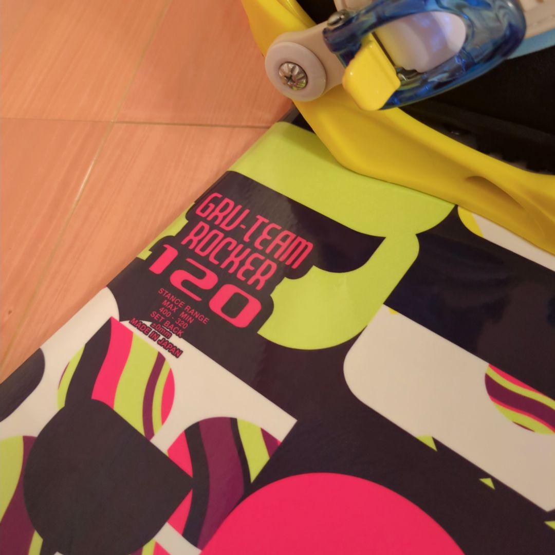 キッズスノーボード 120cm 　21cm　BOAブーツ　ワックス施工済