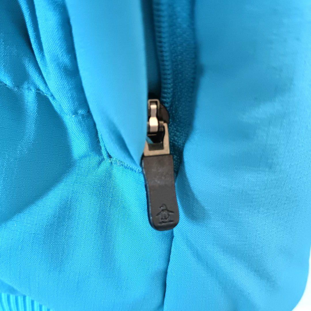 ​【美品】マンシングウェア ハイブリッド ダウンジャケット メンズL ブルー