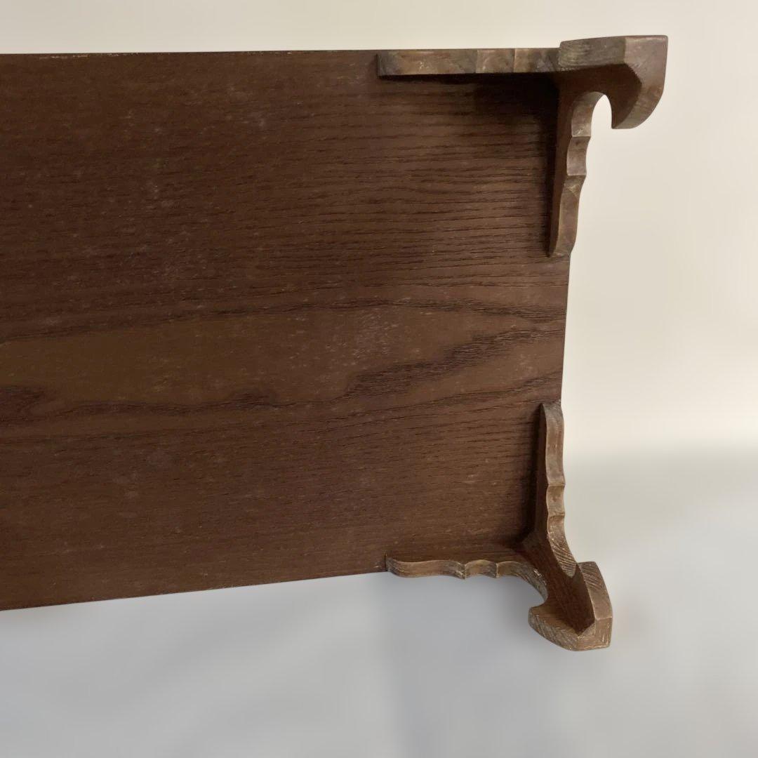 茶道具　文机　桑　七事式　茶歌舞伎