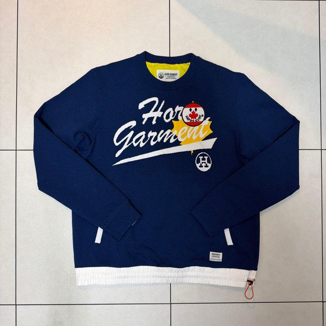 HORN GARMENT ホーンガーメント　ネイビー セーター