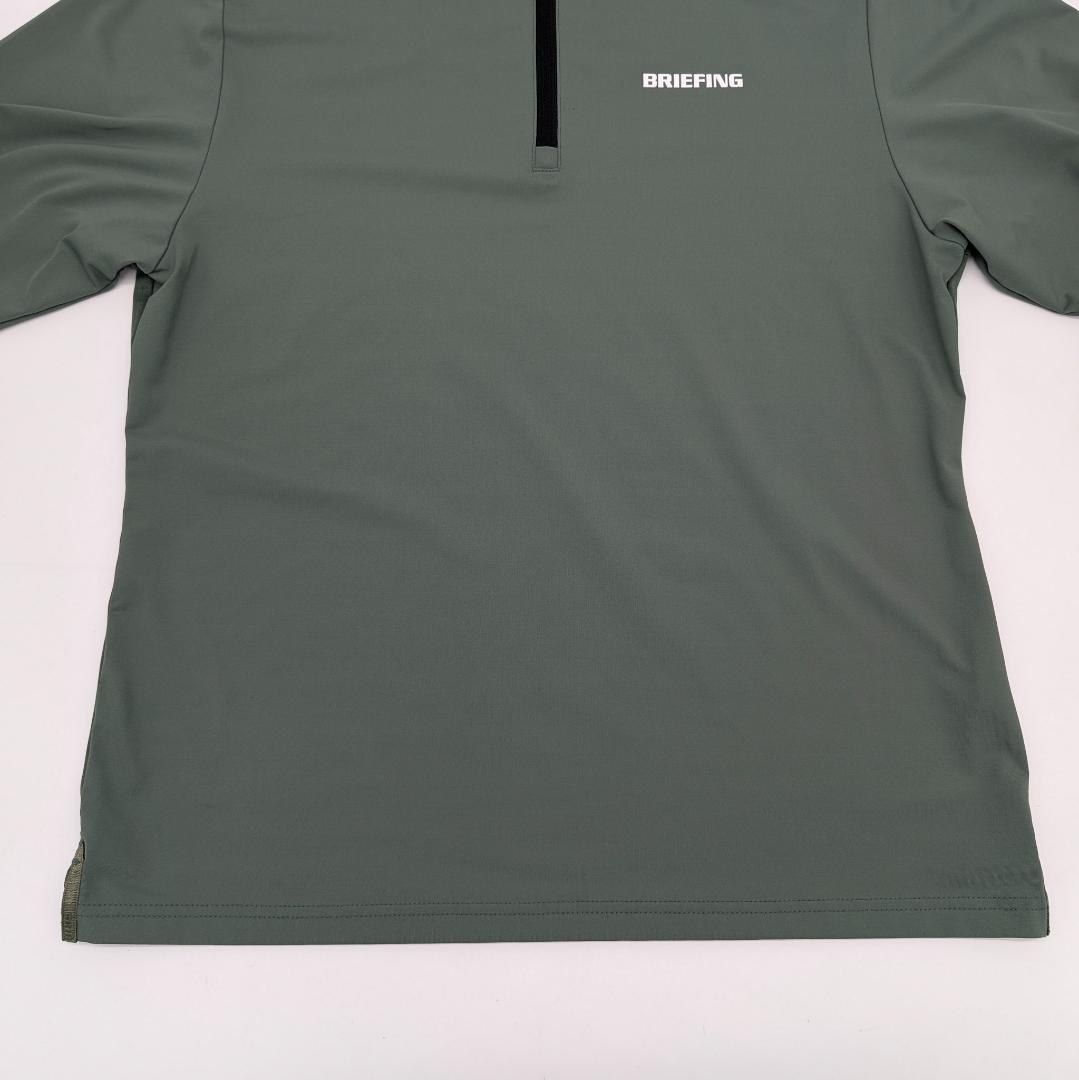 BRIEFING ブリーフィング ハーフジップ オリーブ Mサイズ