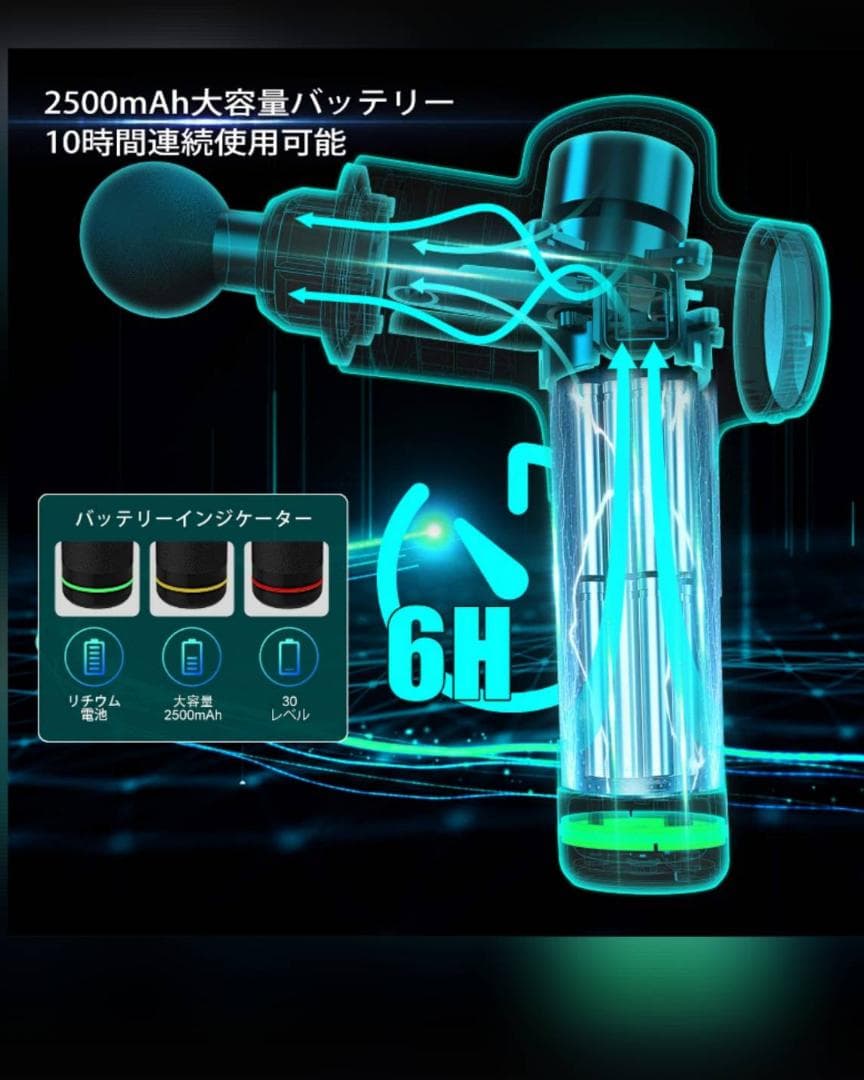 強力振動ブラシレスモーター トータルボディケア