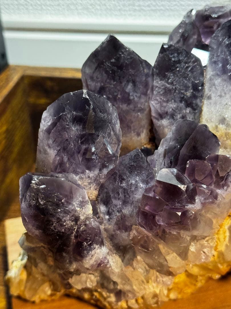 【特大3.2kg】ザンビア産アメジスト 原石クラスター