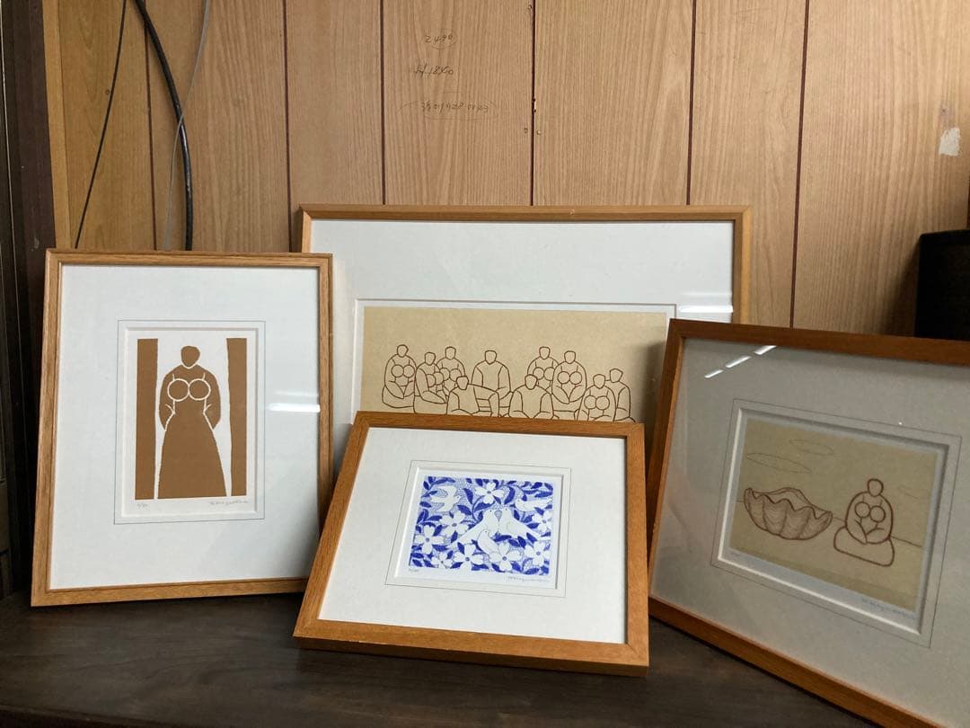 【西村一夫】 銅版画　４点まとめ　アート