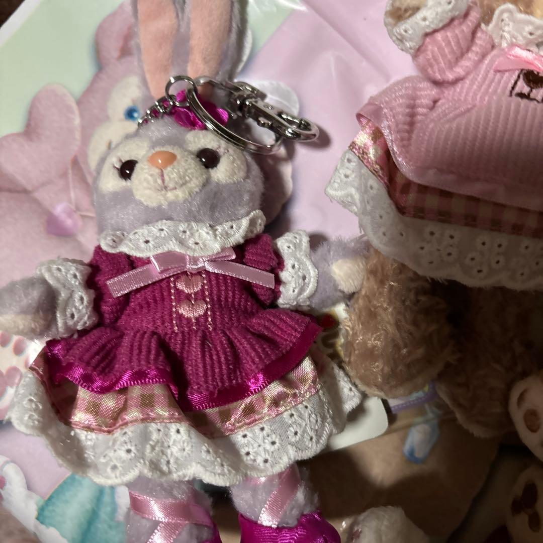 ♥️新品♪香港ディズニー2019年 バレンタイン ぬいぐるみキーチェーン4セット♥️