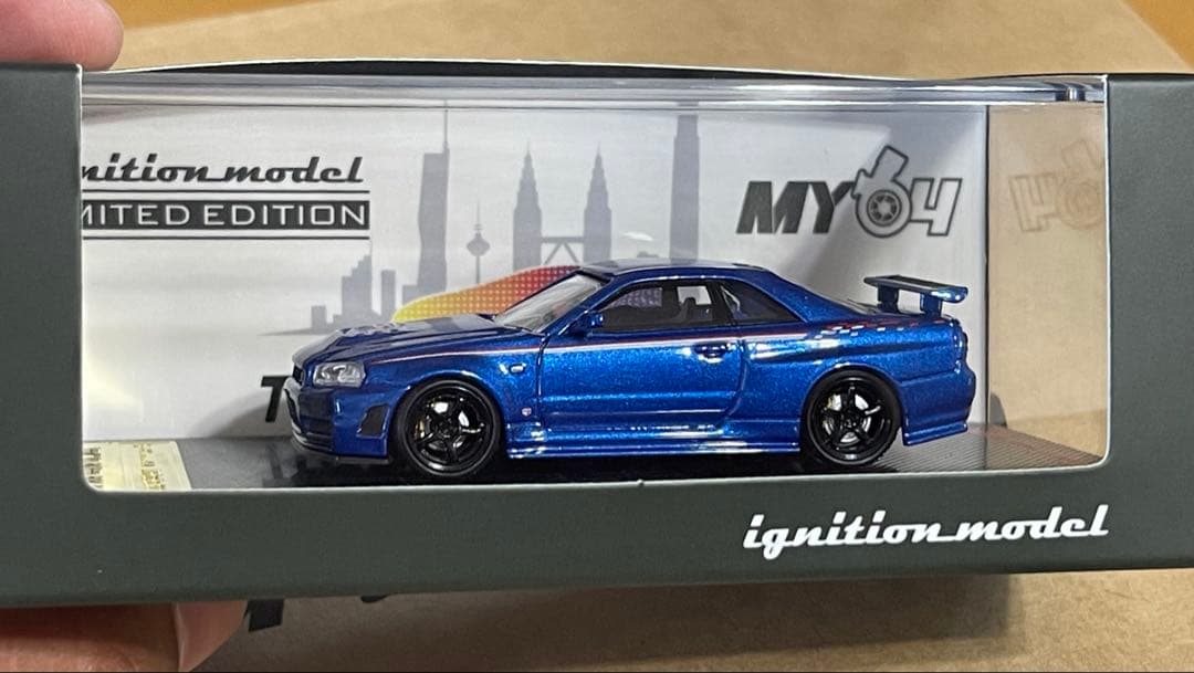 イグニッションモデル Skyline GT-R R34 1/64