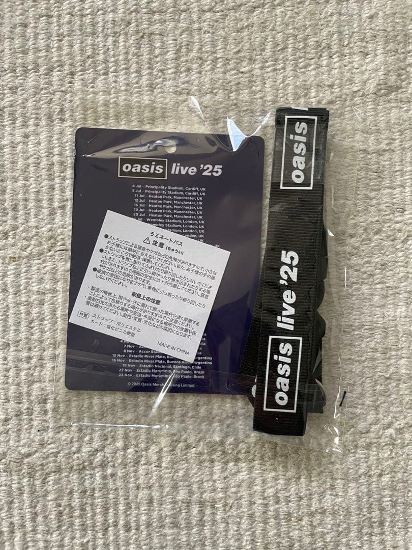 oasis live '25 LSシャツ VIP グッズ