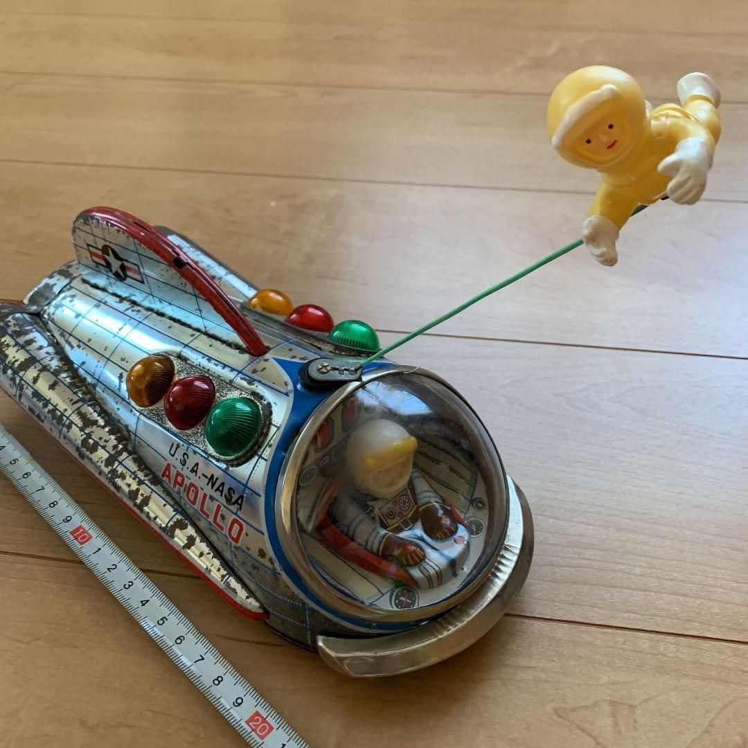 【昭和30年代】昔のマスダヤ　ブリキ　U.S.A.-NASA APOLLO箱無し