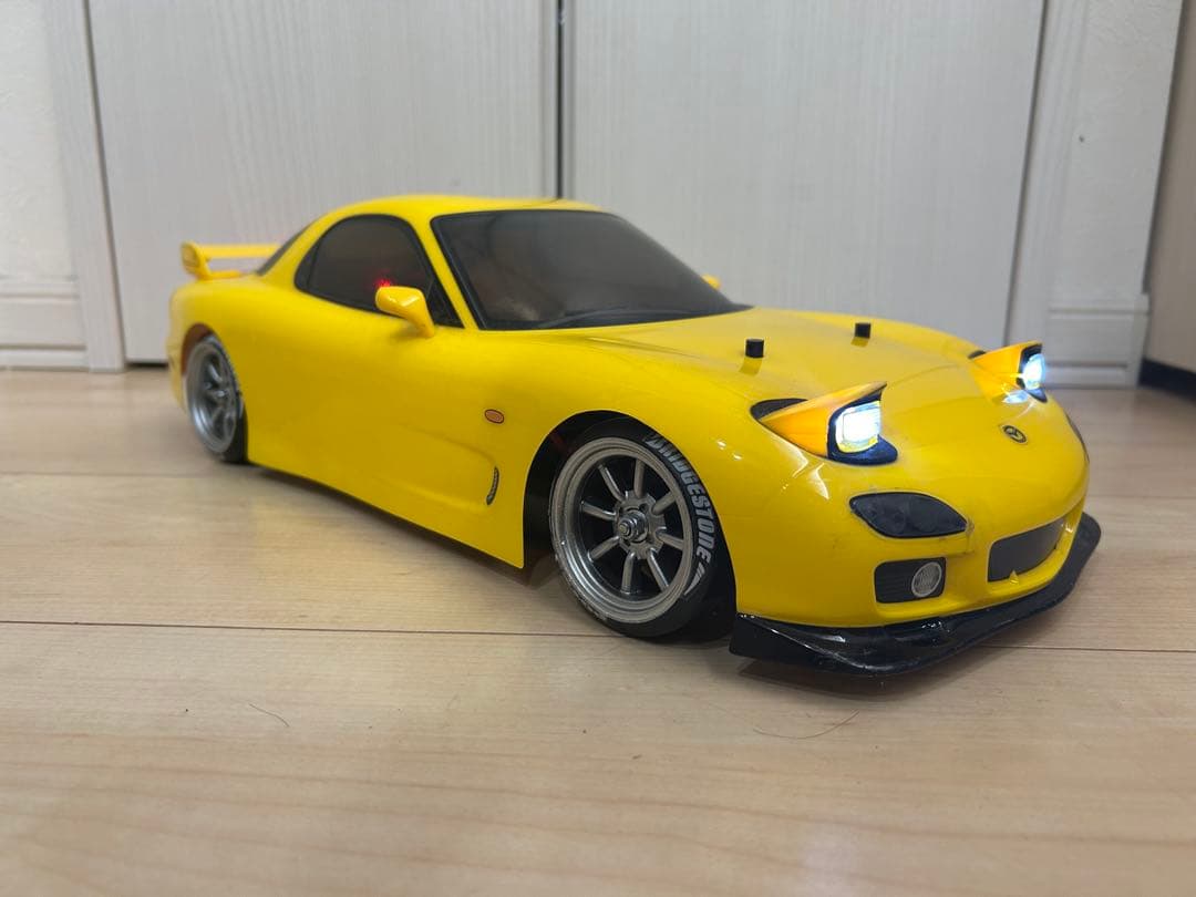 けん　RX7のボディなし　ドリフトラジコン　タミヤTT01D フルセット