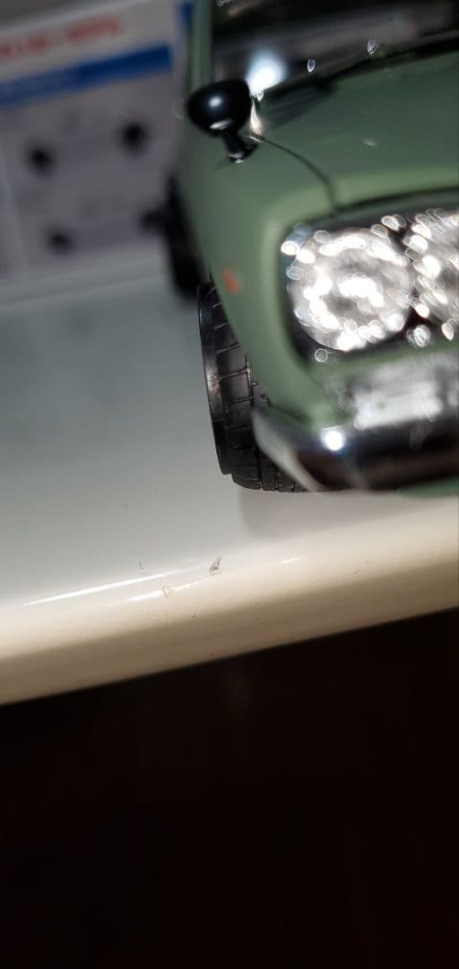 アオシマ　ニッサンGTR ハコスカ 1/24 楽プラ　完成品 キャンバー　車高短