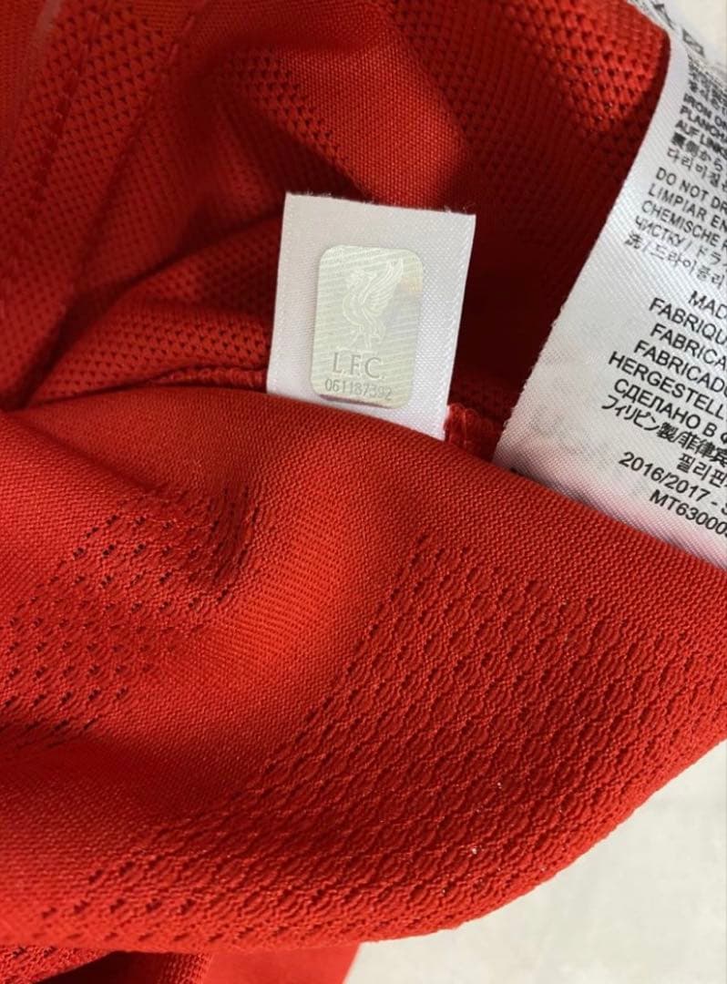 リバプール ワイナルドゥム 実使用 直筆サイン入り ユニフォーム リヴァプール