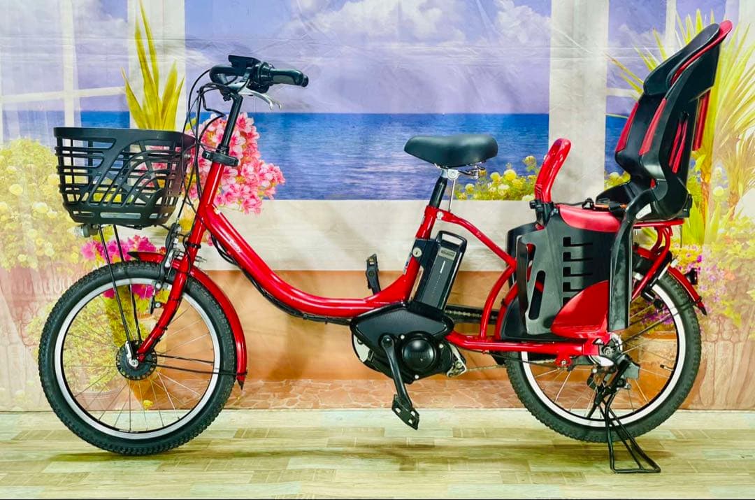 大人気！PASバビー12AH⭐️ヤマハ子供乗せ電動アシスト自転車Y0651