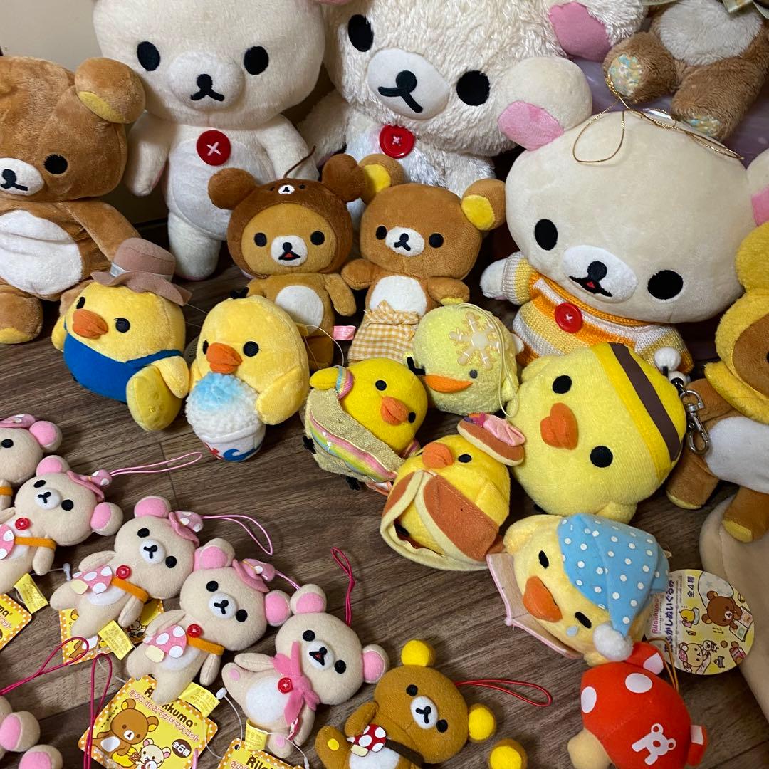 希少 san-x リラックマ キイロイトリ ぬいぐるみ マスコットまとめ売り
