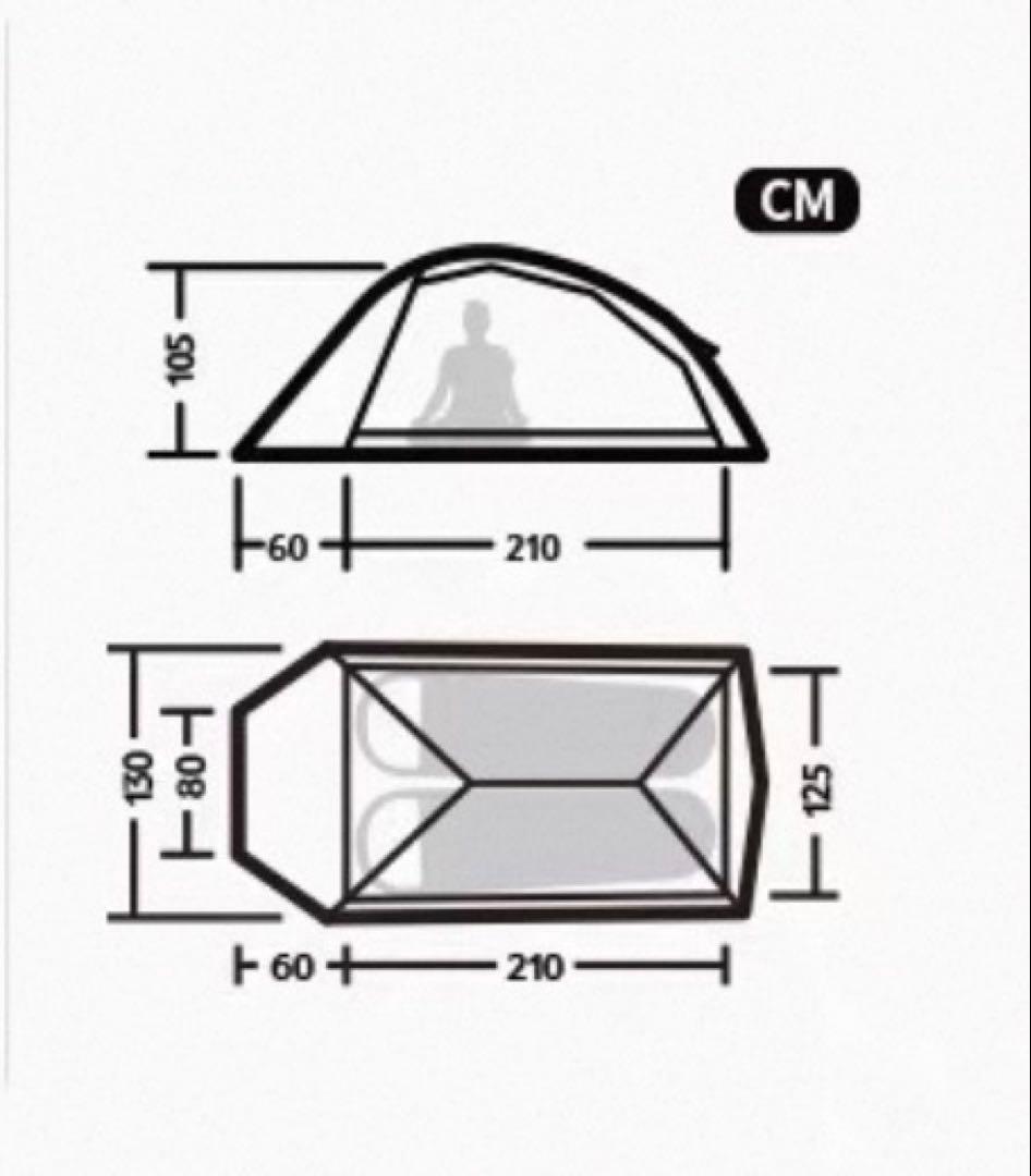 Naturehike 2人用 テント／スノースカート付き／オールシーズン対応