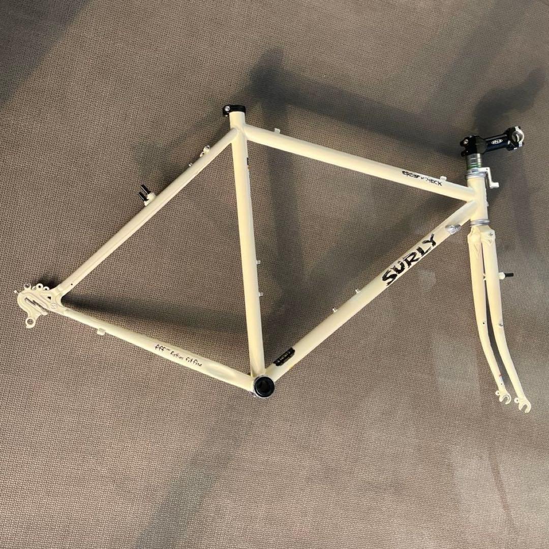 Surly CROSSーCHECK フレーム サイズ52 白