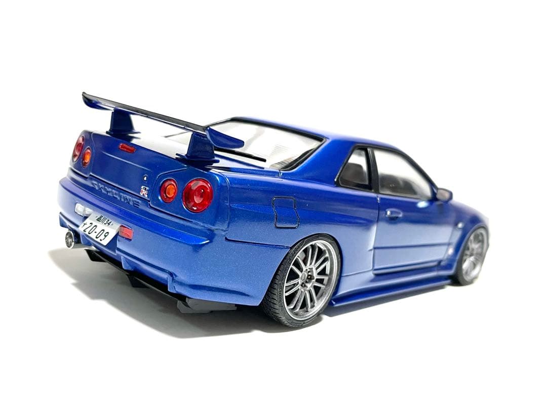 アオシマ1/24⬛︎R34ワイスピ4.2009◼️オコナー仕様レプリカ風⬛︎完成品