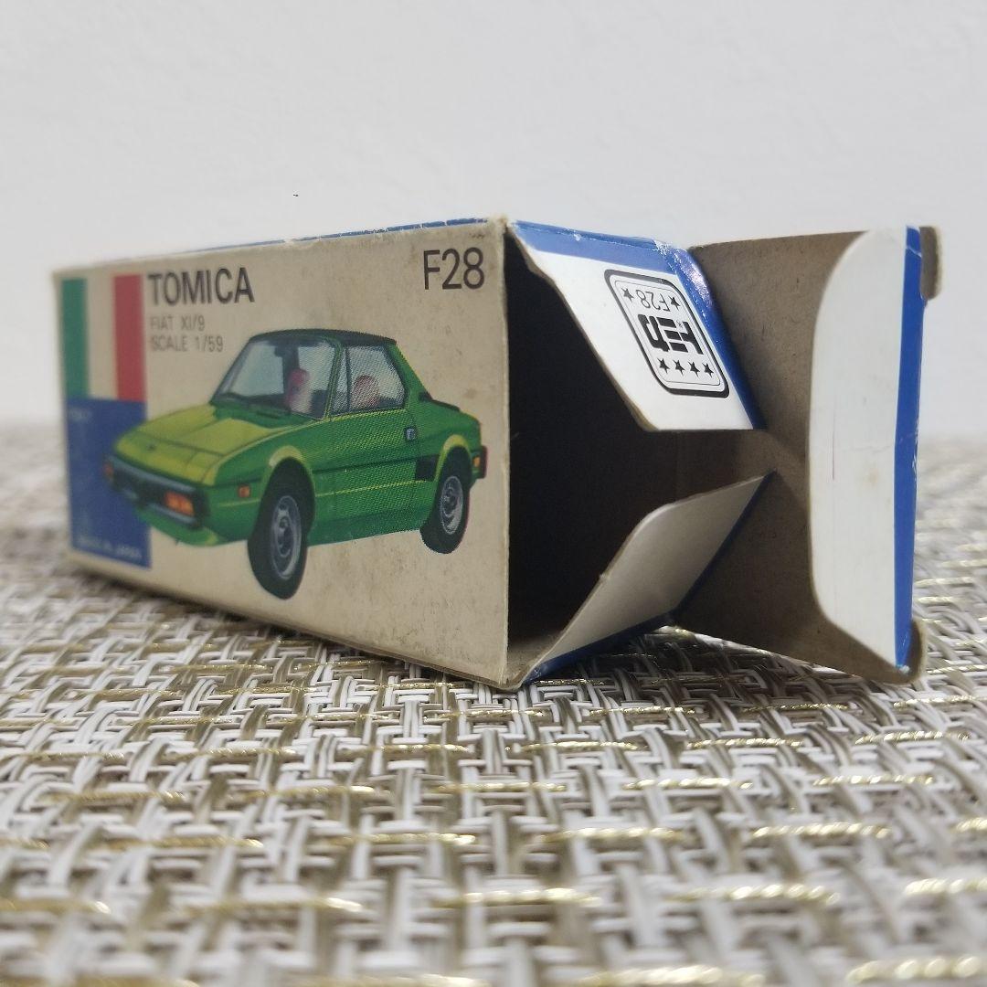トミカ　青箱　No.F28 フィアットX1/9　イエロー　日本製