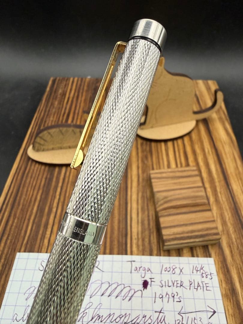SHEAFFER 万年筆 タルガ 1008X バーレイ シルバープレート 14K