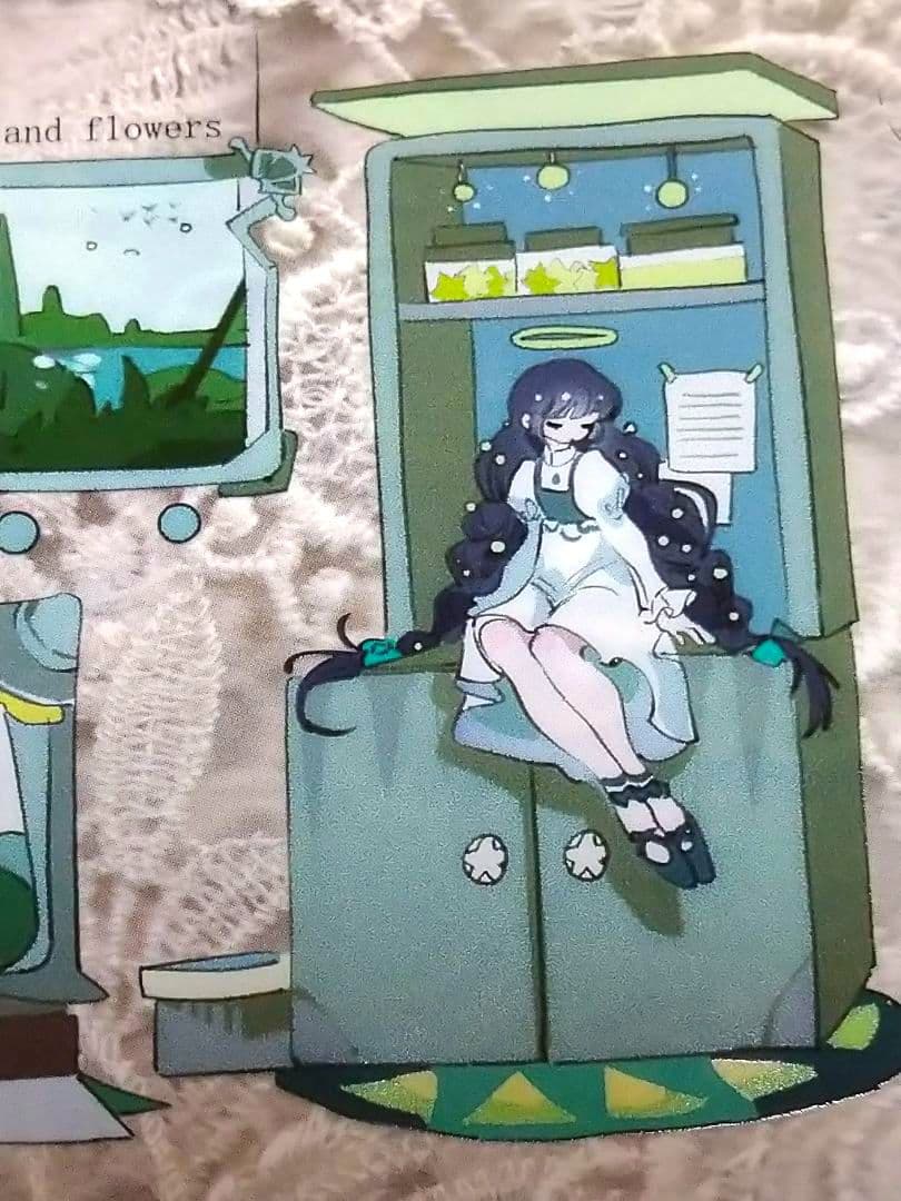 J241＃森林天使之镜(PET)MOODTAPE切り売り海外人物マステ女の子