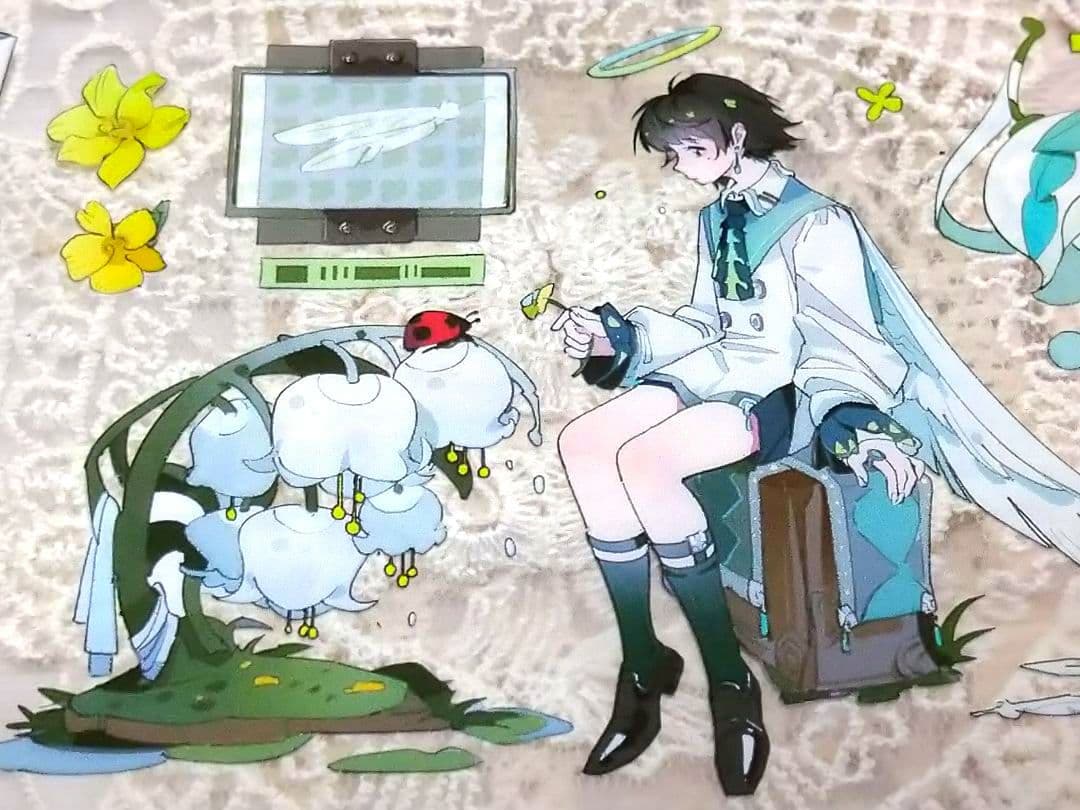 J241＃森林天使之镜(PET)MOODTAPE切り売り海外人物マステ女の子