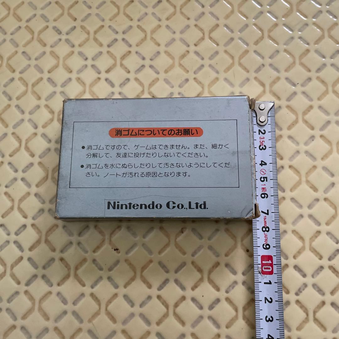 ファミコンカセット実物大消しゴム　マリオブラザーズ