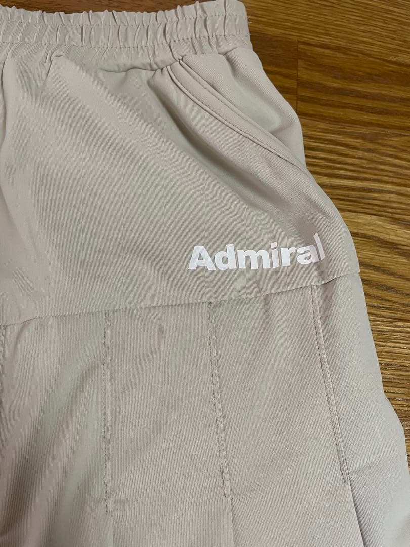 Admiral プリーツスカート M テニススコート ベージュ