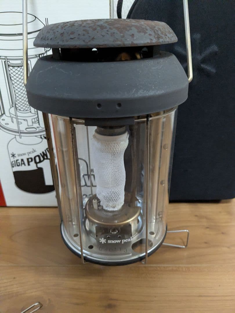 スノーピーク　ギガパワーGST-100Aチタンバーナー　BFランタン＆ランタン天