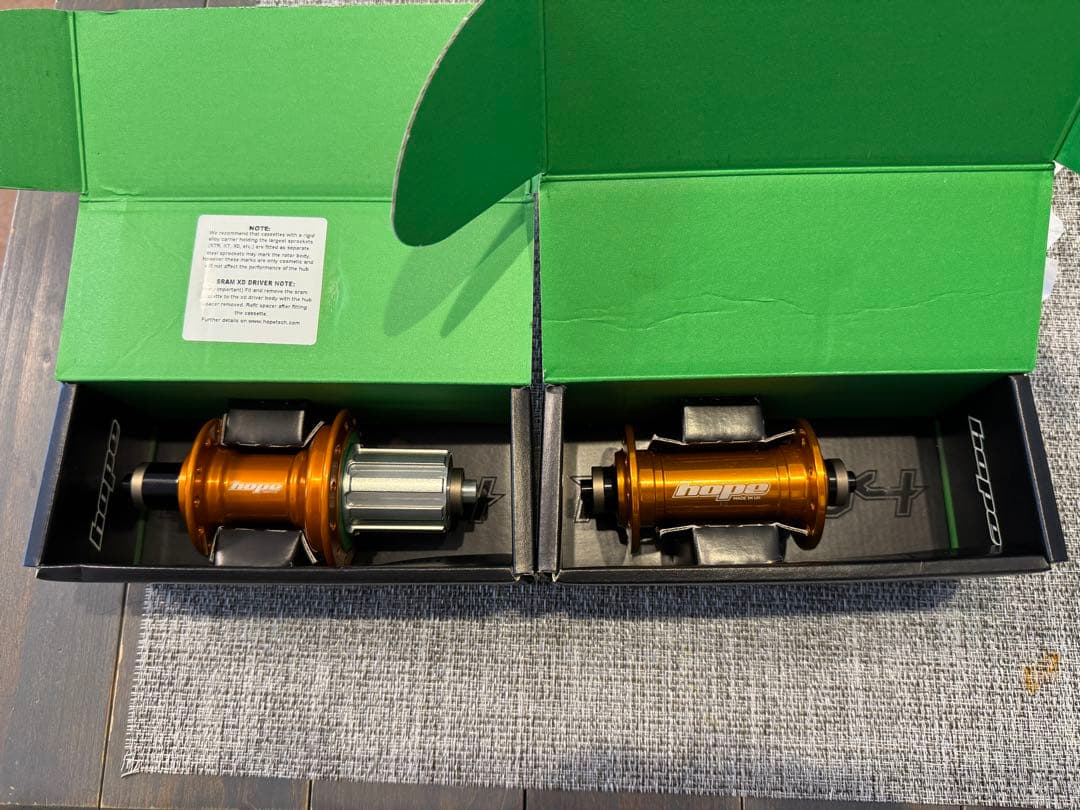 HOPE RS4 前後セット　オレンジ　130mm 新品