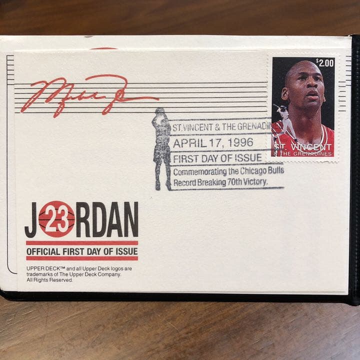 マイケル・ジョーダン　23K（金箔）　切手小型シート 美品  NBA 激レア