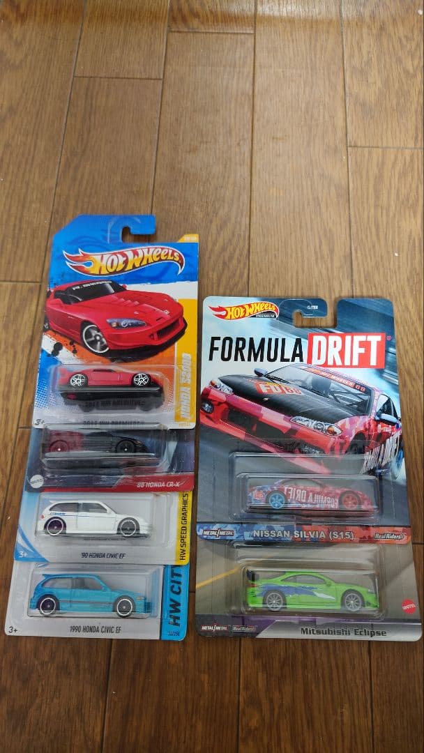 Hot Wheels ミニカー 6台セット S2000 S15 シビック他